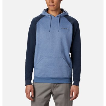 Columbia Hoodie Heren, Hart Mountain II Fleece Blauw Grijs Donkerblauw, 34TKLHNFU